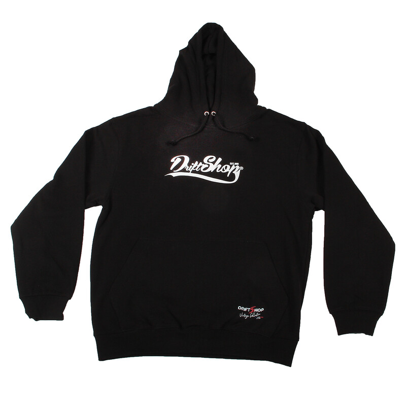 DriftShop Vintage Hoodie - Deep Black